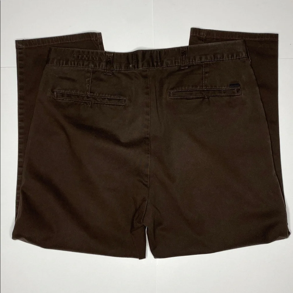PacSun Cropped Dark Brown Chinos